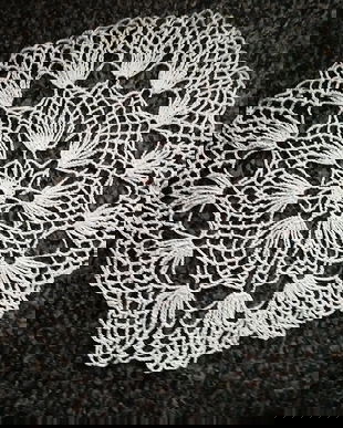 mileu diafan crosetat crem , 24 cm