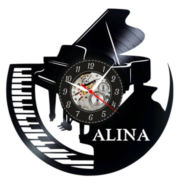 PIANIST-ceas de perete (personalizabil)