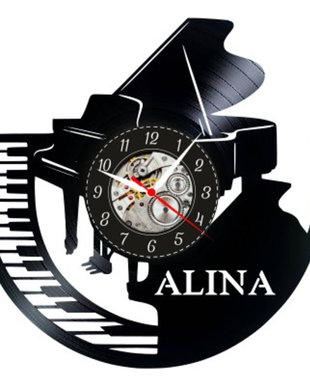 PIANIST-ceas de perete (personalizabil)