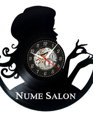 SALON MANICHIURA-ceas de perete (personalizabil)