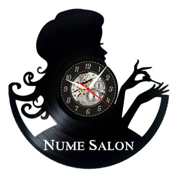 SALON MANICHIURA-ceas de perete (personalizabil)