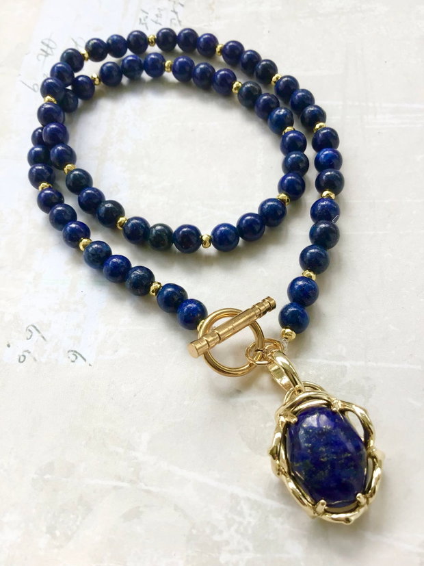Colier lapis lazuli
