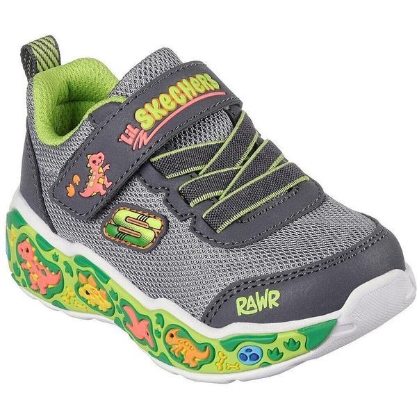 Pantofi sport copii Skechers Play Scene 407312N-CCLM, 21, Gri