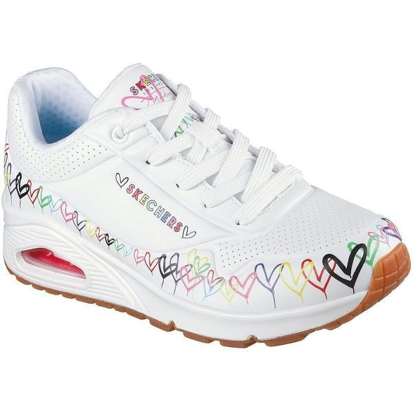 Pantofi sport femei Skechers Uno - Love All Aroun 177917-WMLT, 37, Alb
