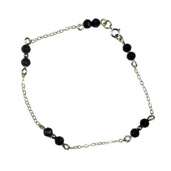 Bratara Aur 14k Gold Filled, Gresie Albastra