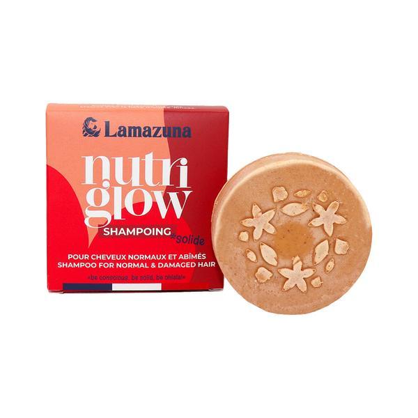 Sampon solid Nutri Glow, pentru par normal si deteriorat, cu ulei de Abyssinie, 70 g