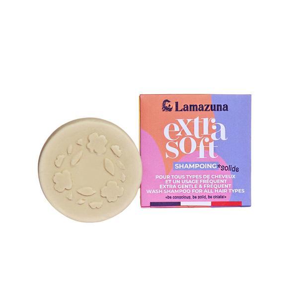 Sampon solid Extra Soft, pentru toate tipurile de par, cu ulei de ricin, caisa si floarea-soarelui, 70 g