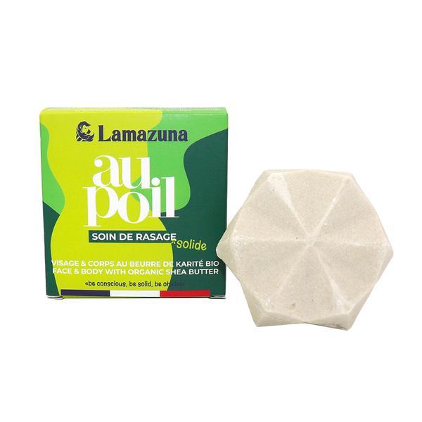 Sapun de ras solid, pentru fata si corp, cu unt de shea bio, 80 g