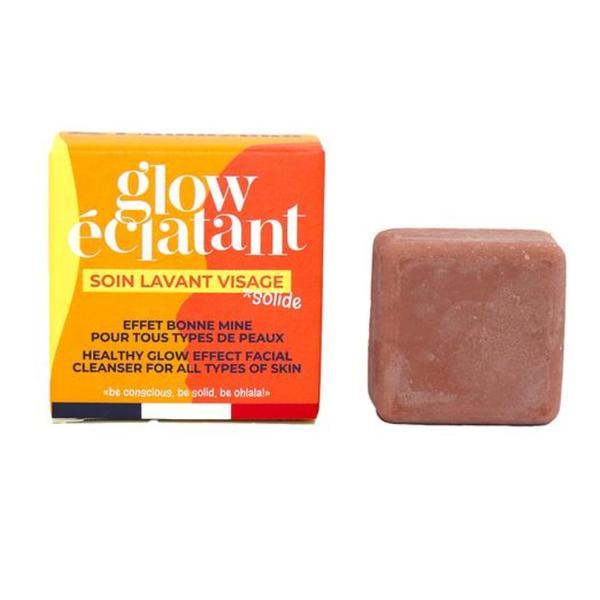 Cleanser facial solid Glow &Eacute;clatant - pentru toate tipurile de piele, efect de stralucire naturala 28 g