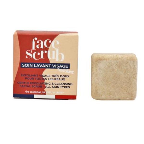 Exfoliant facial solid, cu samburi de caisa si ulei de migdale dulci bio, 28 g