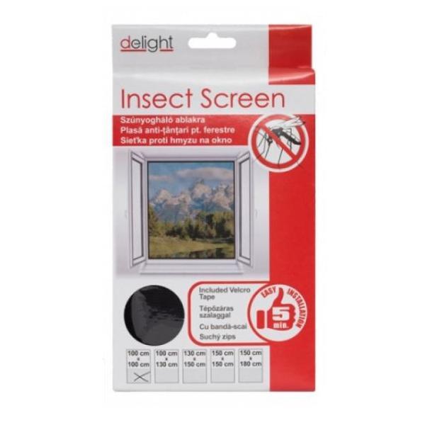 Plasa Anti Insecte Pentru Ferestre 100x100 Cm - Neagra