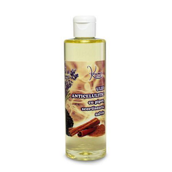SHORT LIFE - Ulei Anticelulitic Piper Negru, Scortisoara si Salvie Kosmo Line, 250 ml