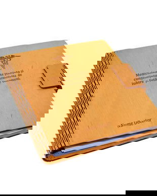 Agenda A5 din lemn personalizabila, natur, Piksel, Medicina, Doctor, asistenta, 100 pagini