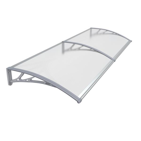 Copertina Premium de usa 200x100cm, brate gri, placa 6mm intreaga transparent