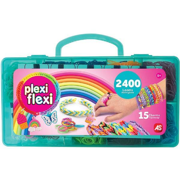 Joc creativ: Trusa cu 2400 elastice din cauciuc. Verde