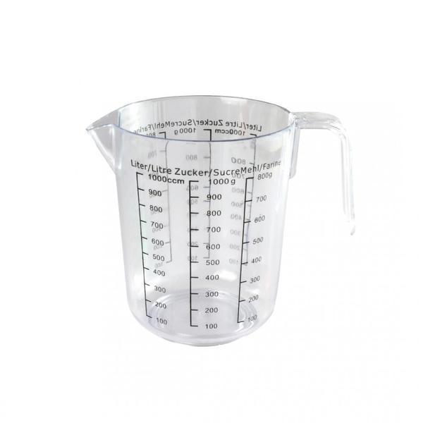 Cana gradata, gradatii pentru lichide, faina, zahar, plastic, 1 L