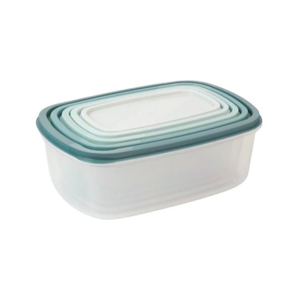 Set 5 caserole, cu capac, plastic
