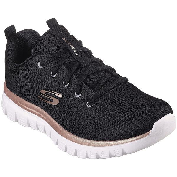 Pantofi sport femei Skechers Get Connected 12615-BKGD, 39, Negru