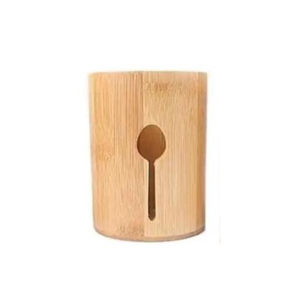Suport tacamuri, bambus, 14x7.5 cm