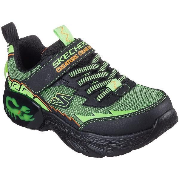 Pantofi sport copii Skechers Creature-crawlers 402120L-BKLM, 34, Verde