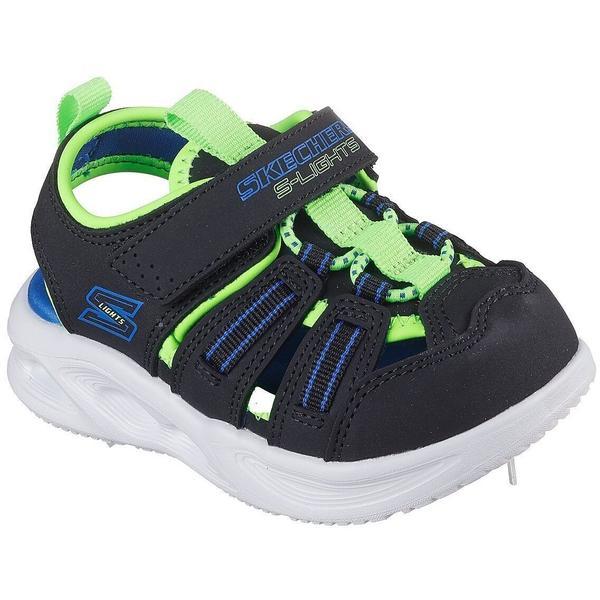 Sandale copii Skechers Sola Glow Sandal-hyp 407033N-BKLM, 26, Negru
