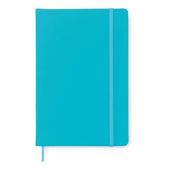 Agenda A5 nedatata, Piksel, cu coperta din imitatie piele, Turcoaza, 192 pagini dictando