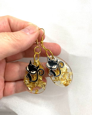 cercei handmade din rasina 00532