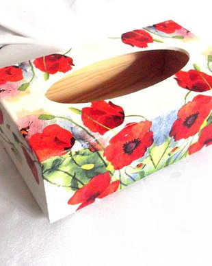 Cutie lemn pt servetele de hartie 48437