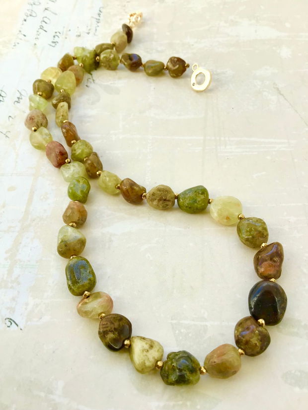 Colier bulgari Granat verde