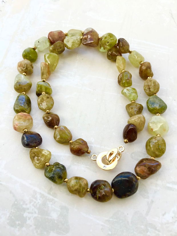 Colier bulgari Granat verde