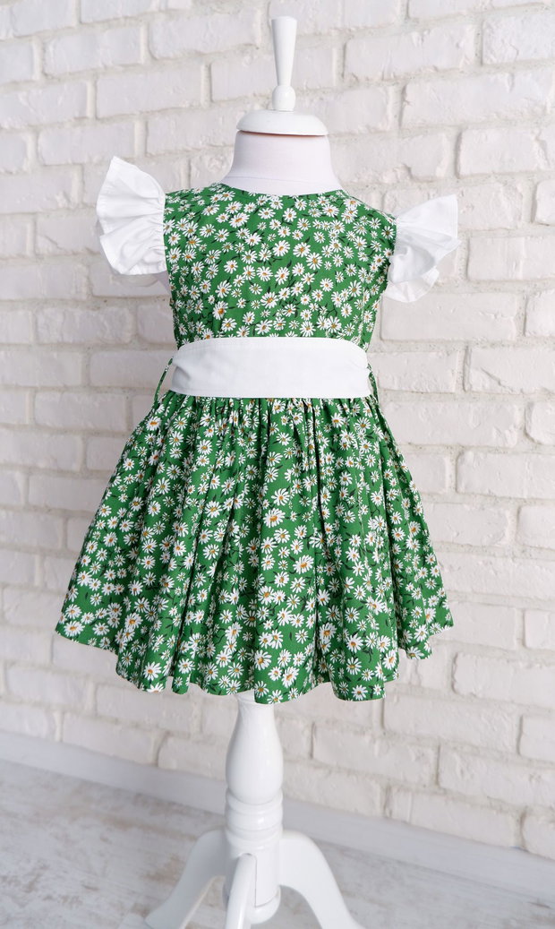 Rochie Camasa Margarete Alb Albastru