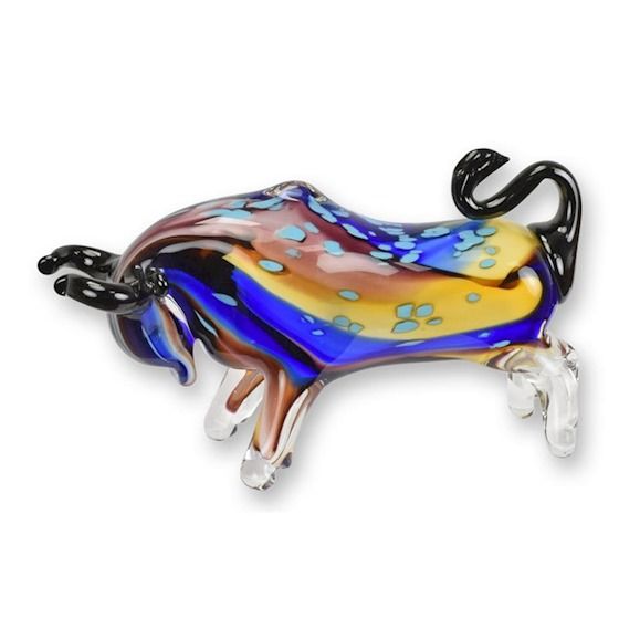 Taur-figurina din sticla Murano