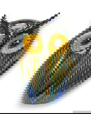 Bufnita-figurina din sticla Murano