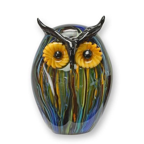 Bufnita-figurina din sticla Murano