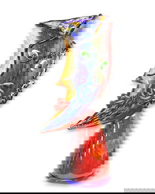 Vaza figura umana din sticla Murano