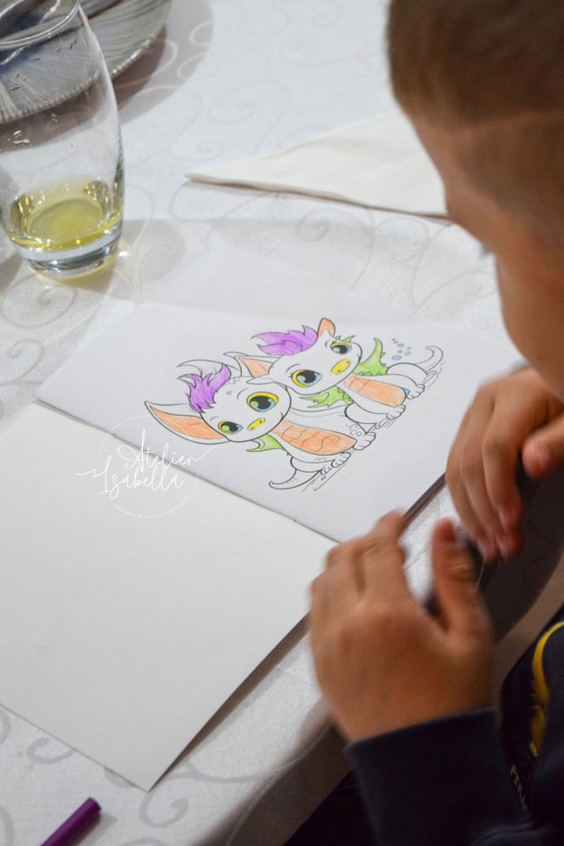 Carte de colorat personalizată Le Petit Dragon