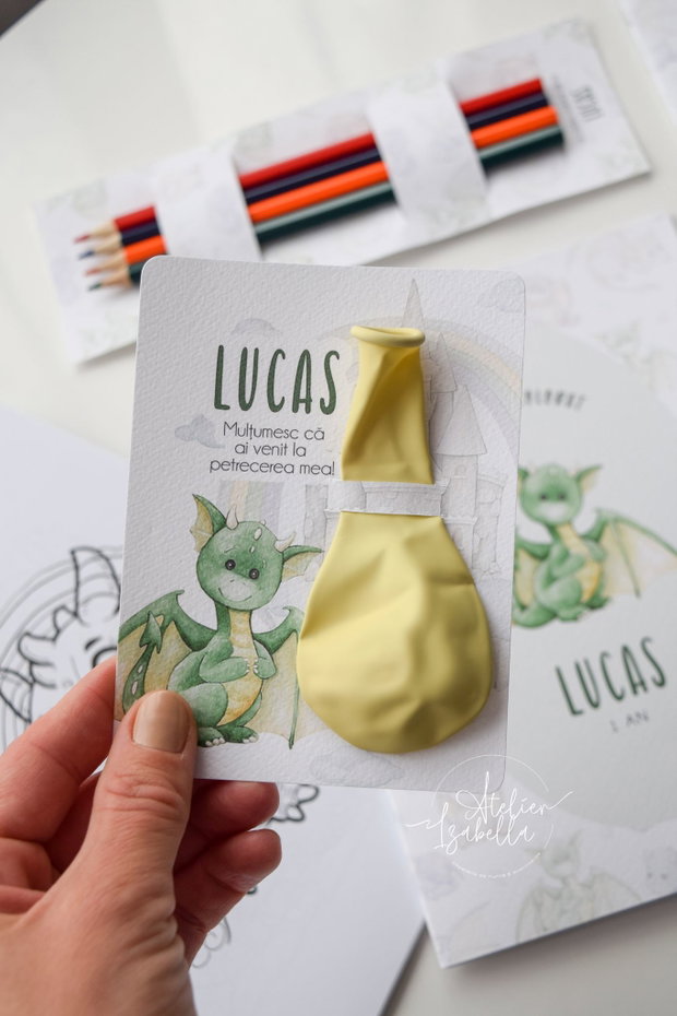 Carte de colorat personalizată Le Petit Dragon