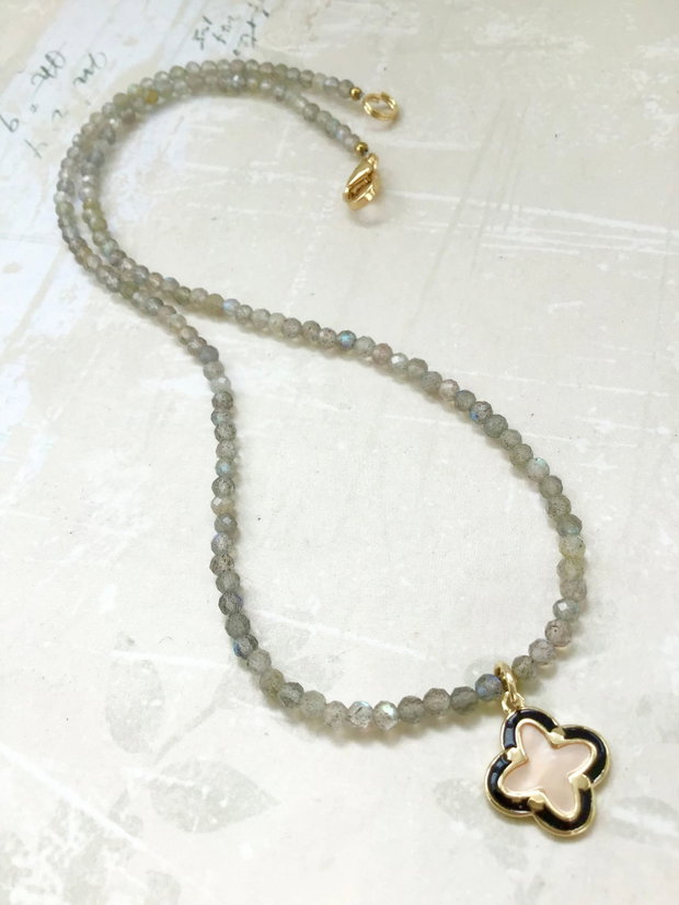 Colier CHOKER Labradorit