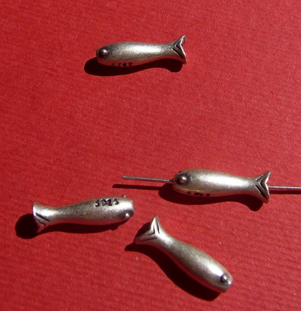 Peste din argint .925 finisaj mat aprox 4x14 mm