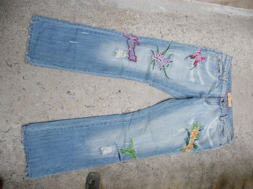 Blugi cu broderii
