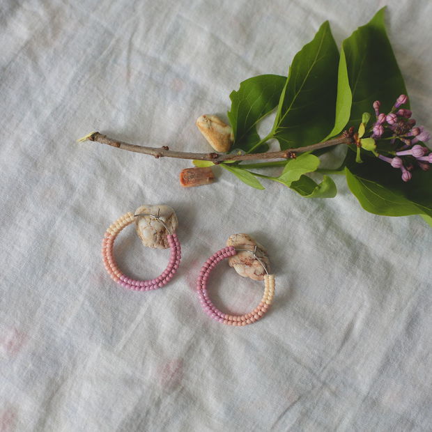 Cercei handmade tip hoops