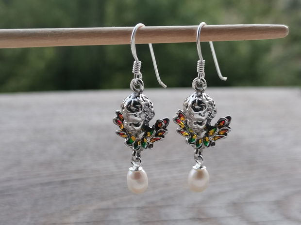 Cercei argint&perle de cultura