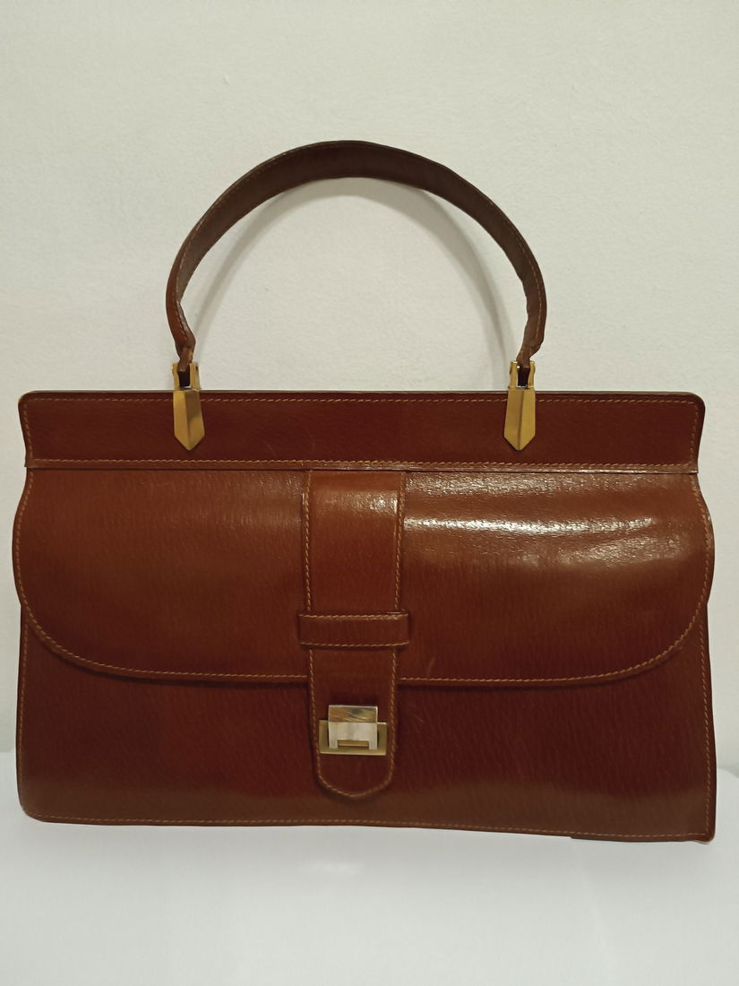 Geanta vintage din piele naturala