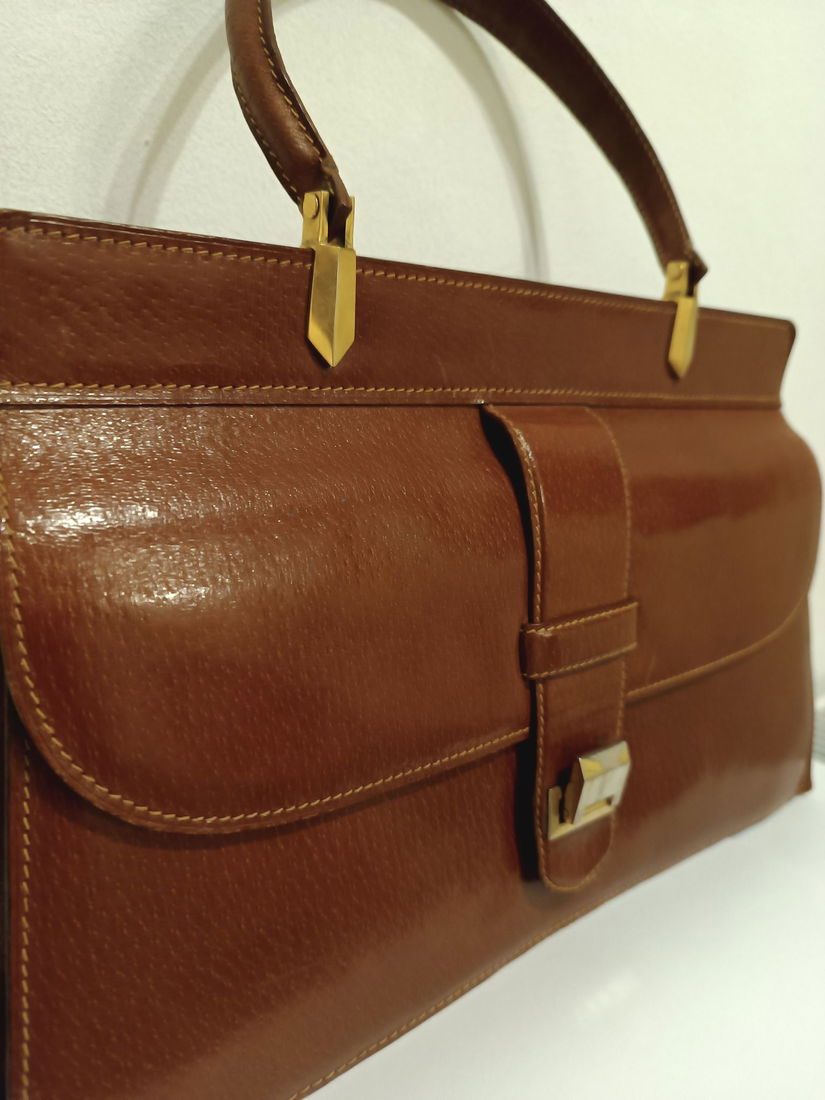 Geanta vintage din piele naturala