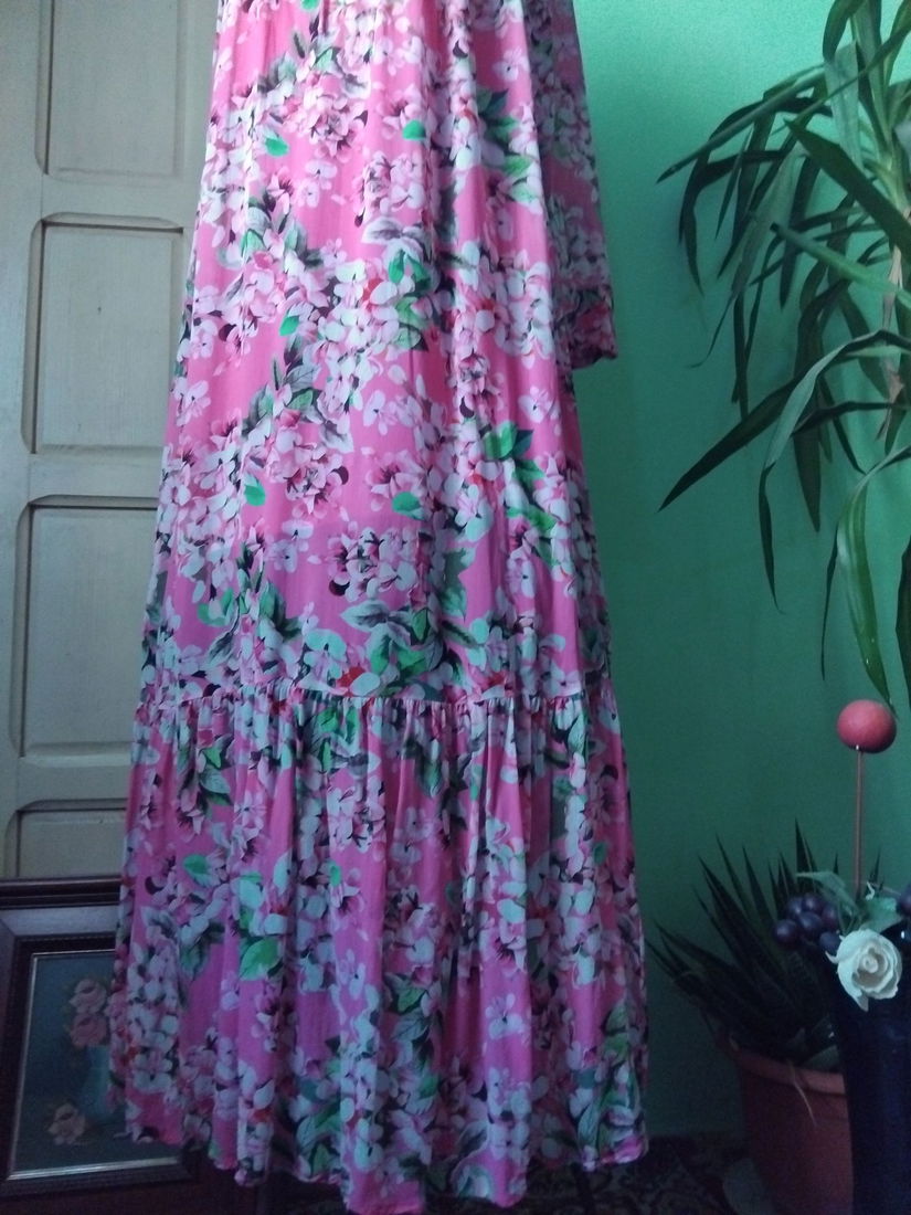 Rochie cu imprimeu flori de mar