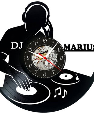 DJ-ceas de perete (personalizabil)