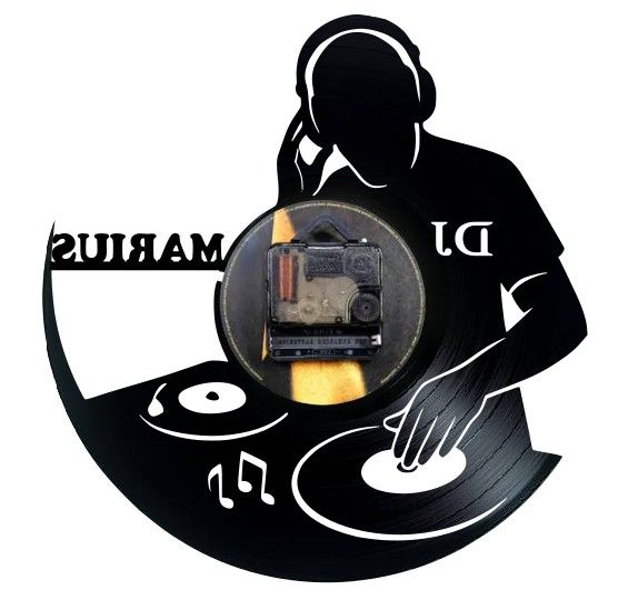 DJ-ceas de perete (personalizabil)