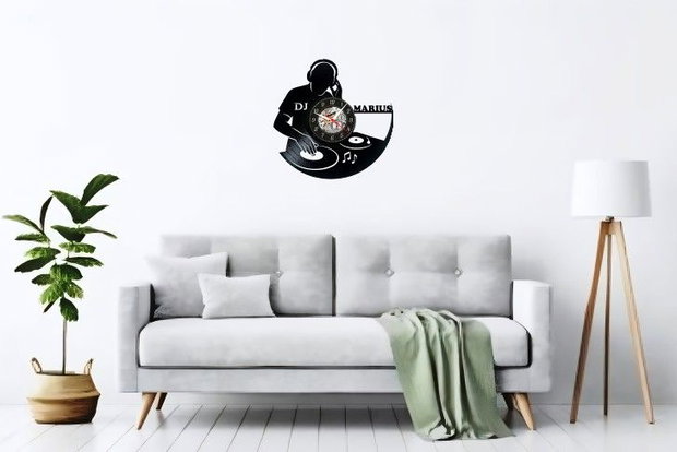 DJ-ceas de perete (personalizabil)