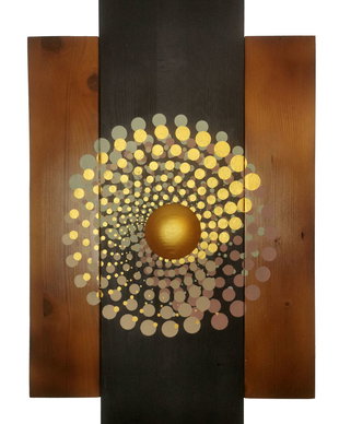 Decoratie din lemn pentru perete, 40x70 cm