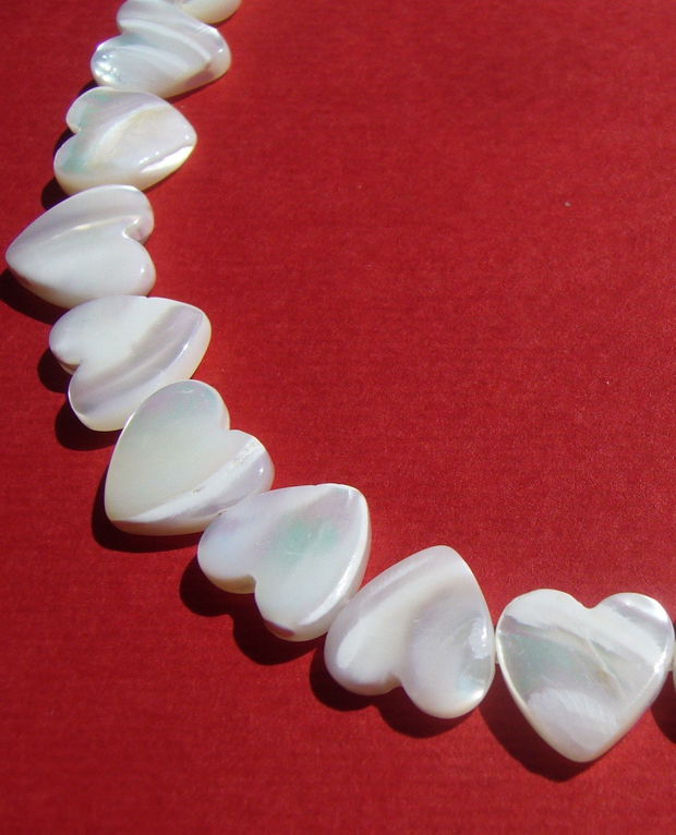 Sidef alb inimioara aprox 2.5x10x10 mm